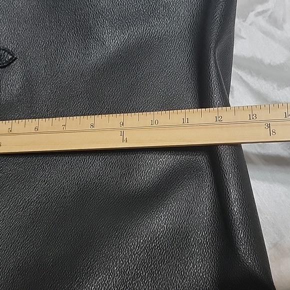 NWT THE SAK Collective Arriba Jungle Leather Tote Bag Black Cheetah Paint Look - Picture 7 of 12